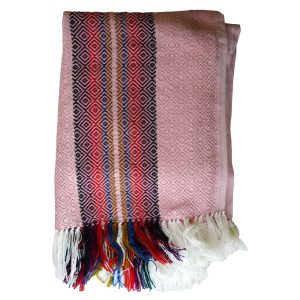 Alpaca Blanket (Light Red Pattern)